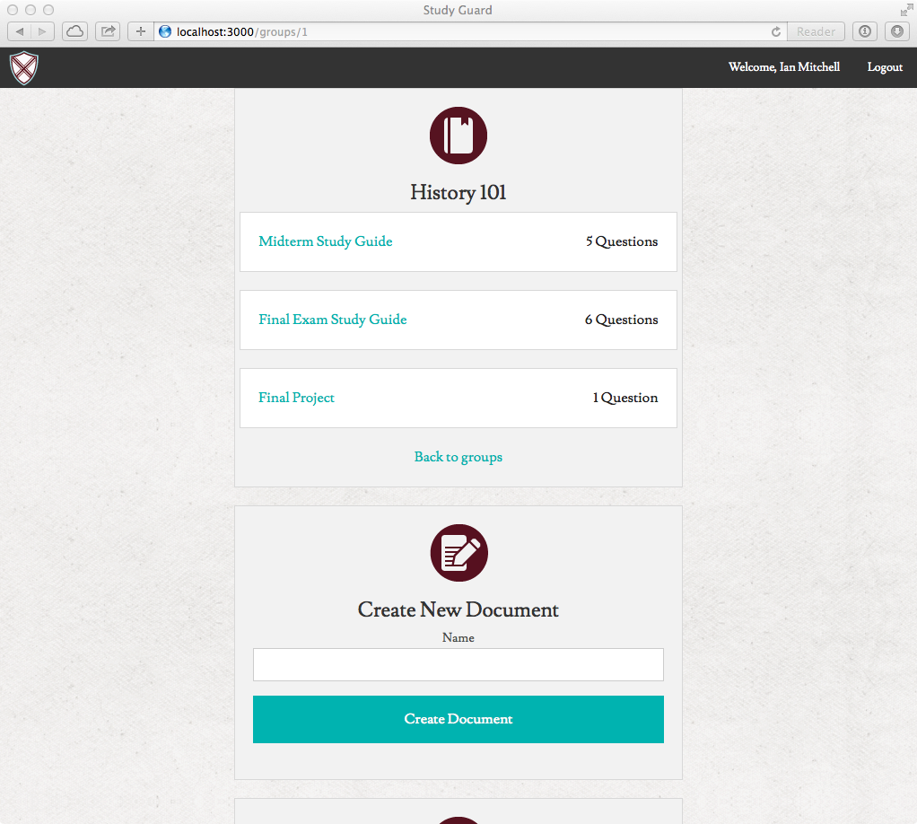 Study Guard Class Screenshot